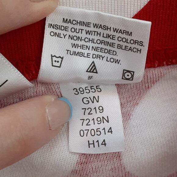 Hanna Andersson Crossover 2 Piece Pajama Set Hearts Red Girls 8 Long Sleeve - Picture 8 of 14